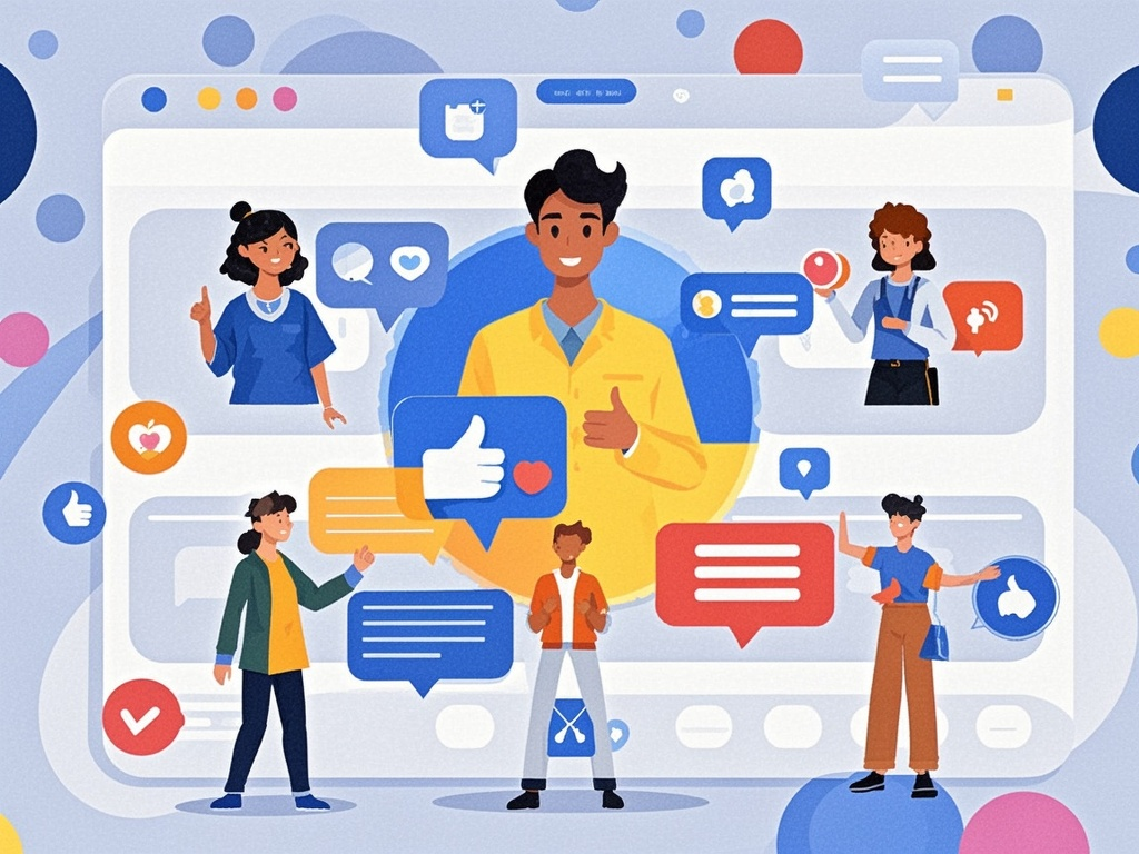 社交媒体营销示意图