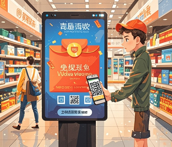 古板二维码与红包二维码效果比照